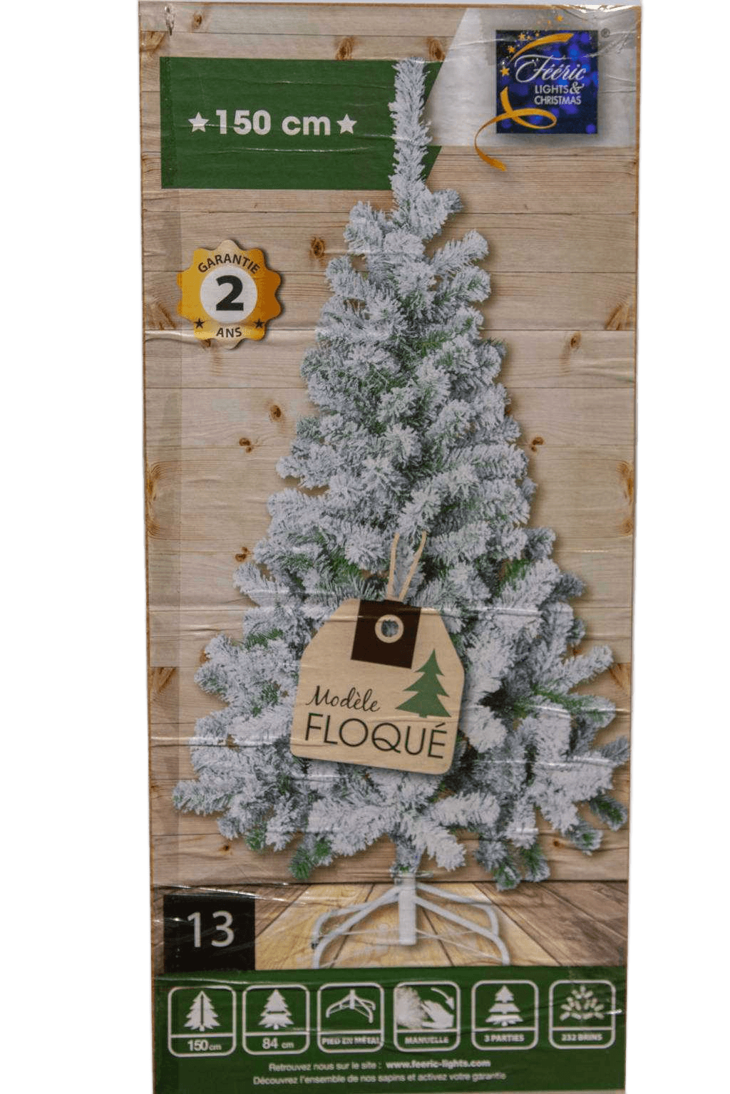 Tree Christmas Floque Fir 150cm