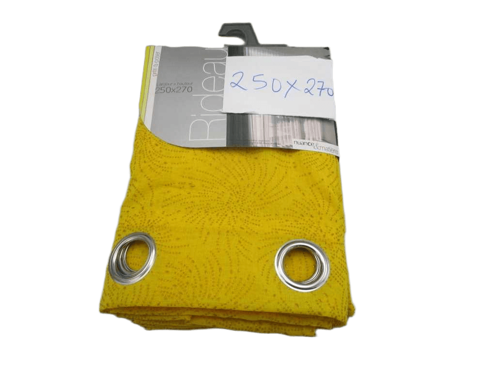 Curtain 250*270, Doly 8 Rings Silver 80gsm03 Yellow