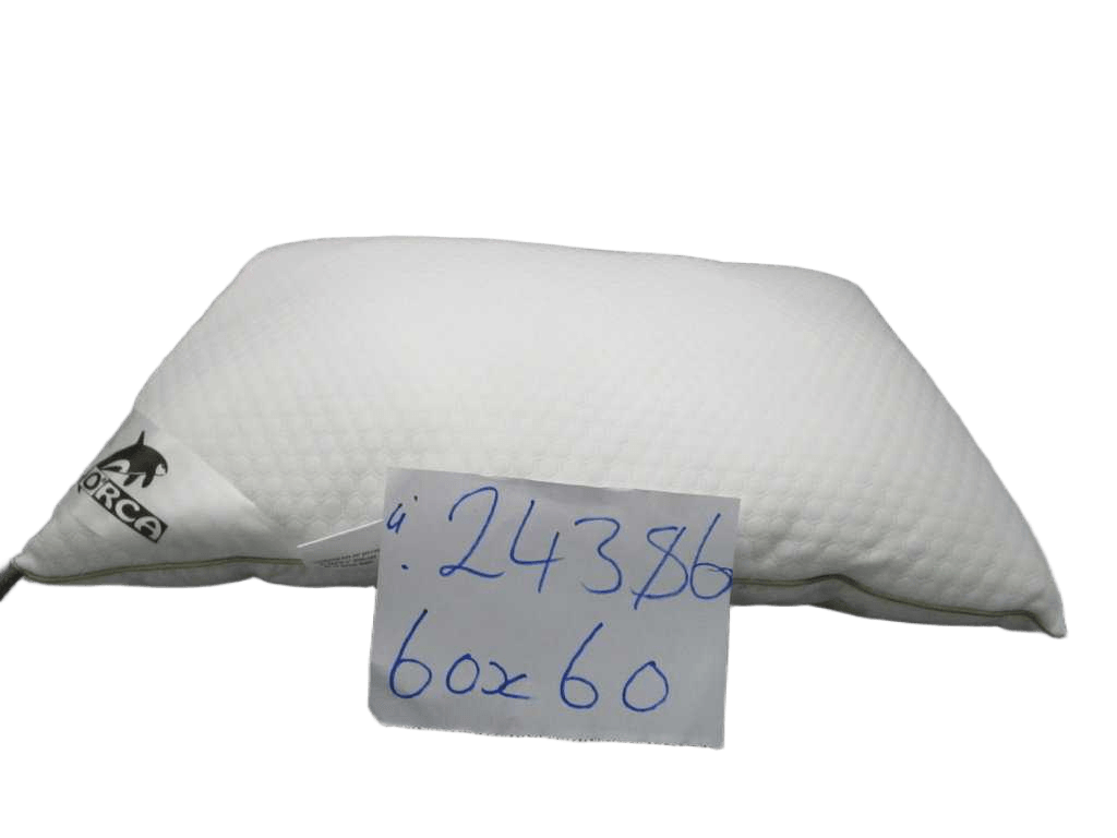 Pillow 1 Face 100% Polyester Air Layer + 1 Face 100% Cotton 200t - Filling 750gr 50% Memory Foam Shreded 50% Polyester 3d - W Piping Taupe Color W Hand Bag Pvc W Insert Card