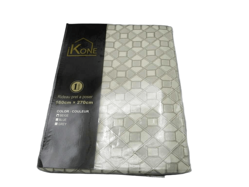 Curtain With 9 Rings Round Teal Matt 100% Polyester 280gsm Pvc Packing