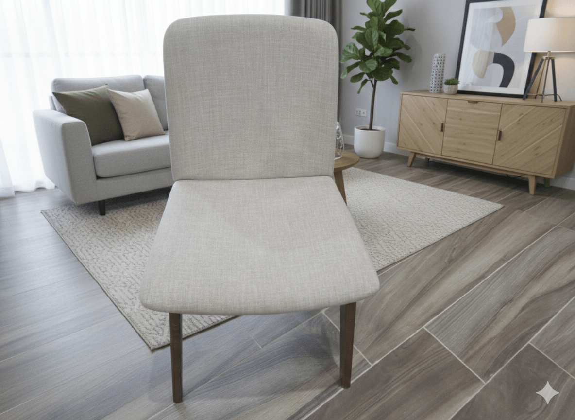 Chair Solid Beech & Upholstery Seat Clr:mertol Beech/Textile Magnolia Ref:cb-3915ybh (1c/2cl)