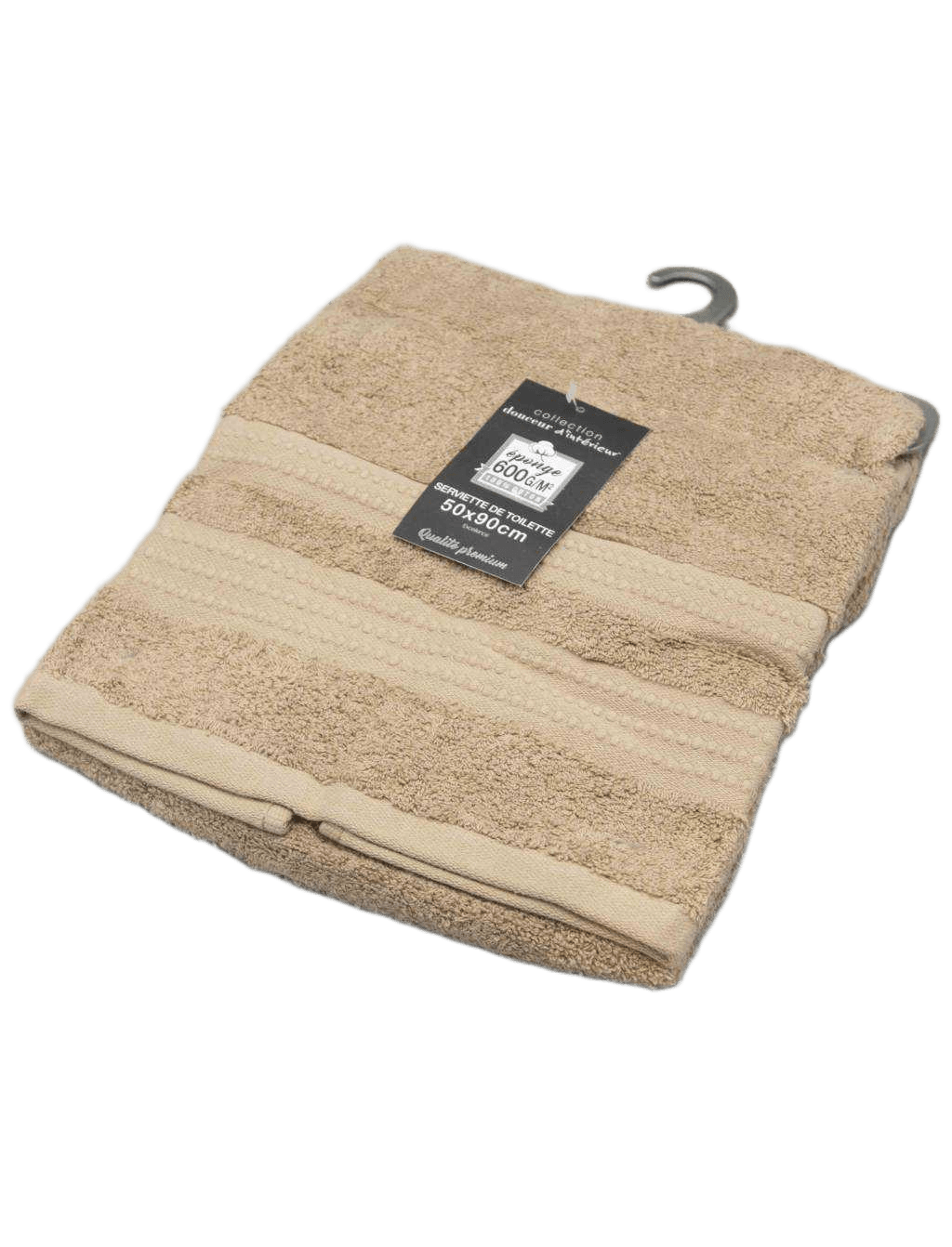Towel 50 X 90 Cm Sponge Unie Excellence Taupe