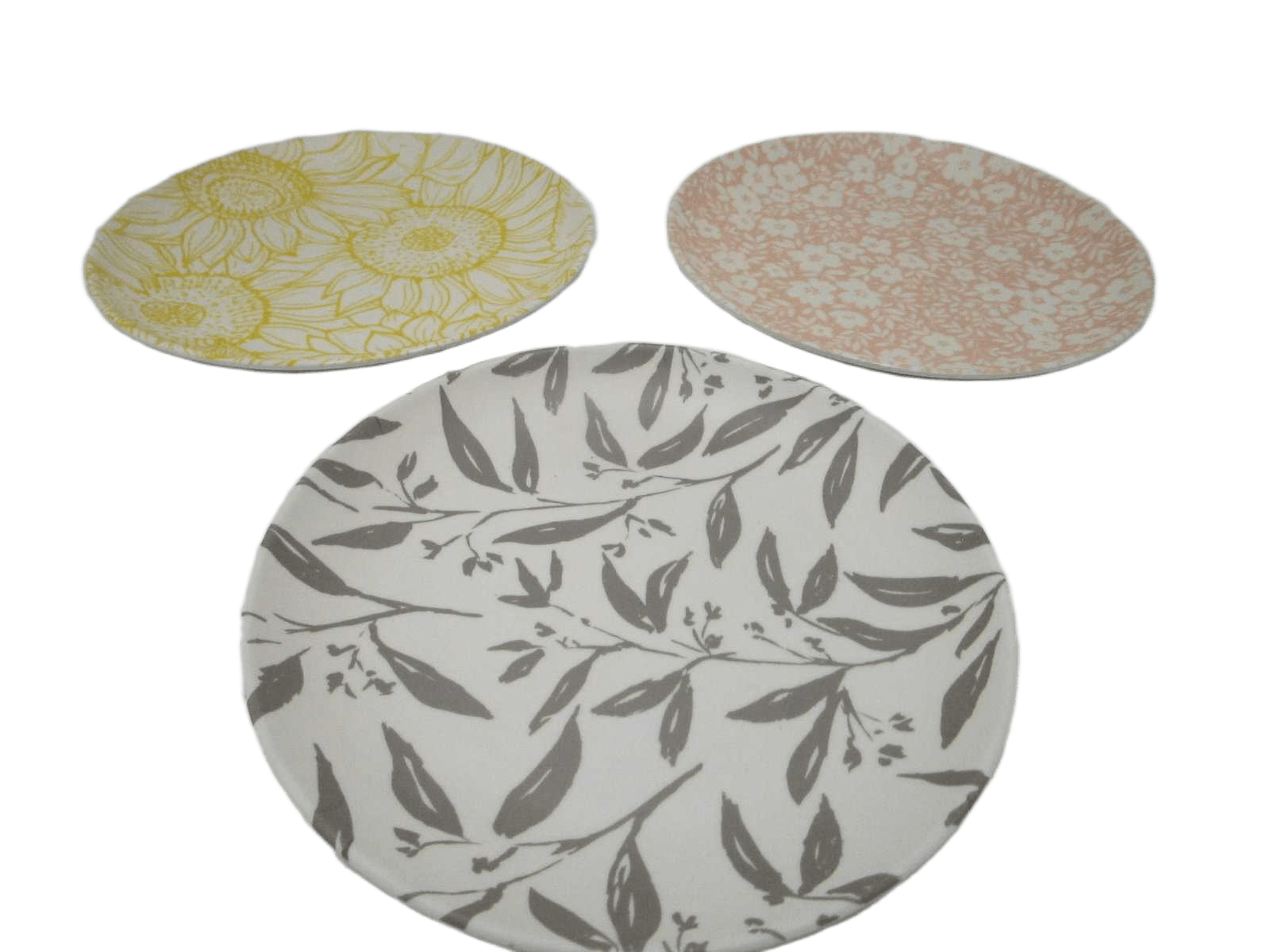 Plate Flat Melamine 20cm 3ass