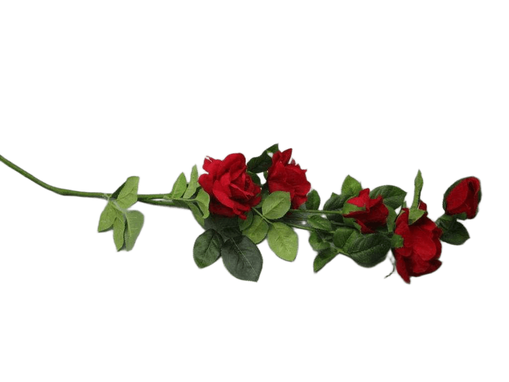 Artificial Velvet Rose X 3