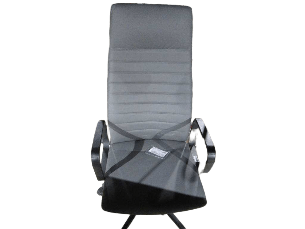 Swivel Chair, Pu, High Back Iron Base, Powder Coating 184 Grey Pu 184 Grey Pu