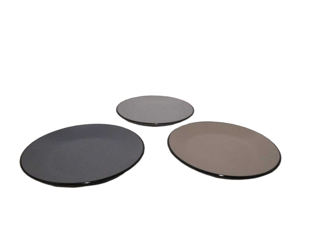 Plate Stoneware 203cm 4ass