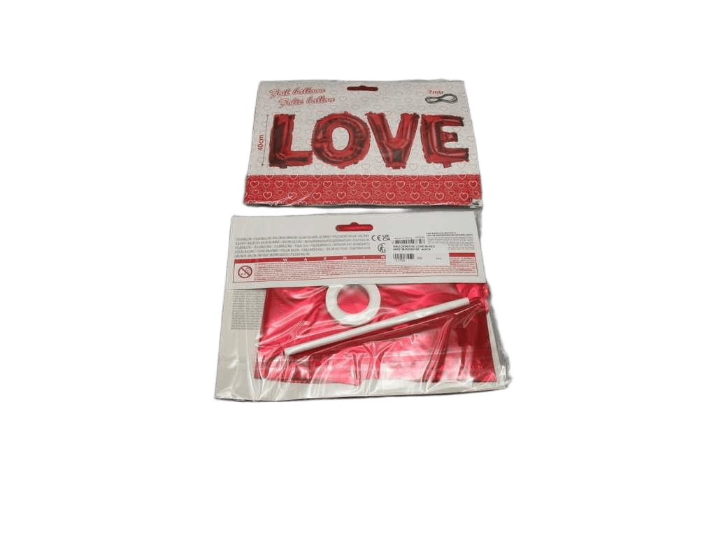 Balloon Foil Love In Red