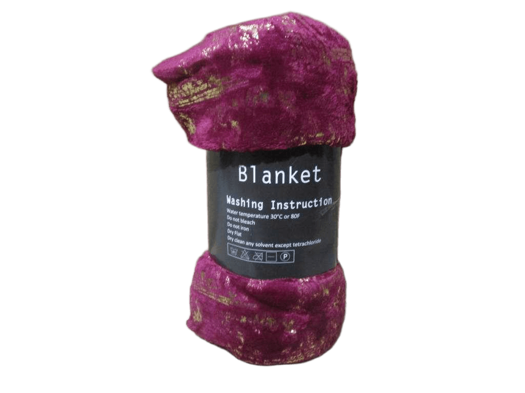 Plain Blanket 280gsm W Black Paper Card Rolling Packing Red130*180