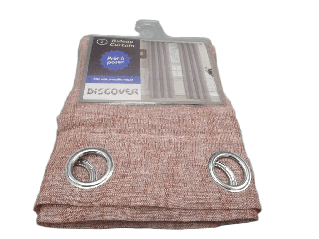 Curtain, 8 Rings Silver 100% Polyester Gsm: 149g