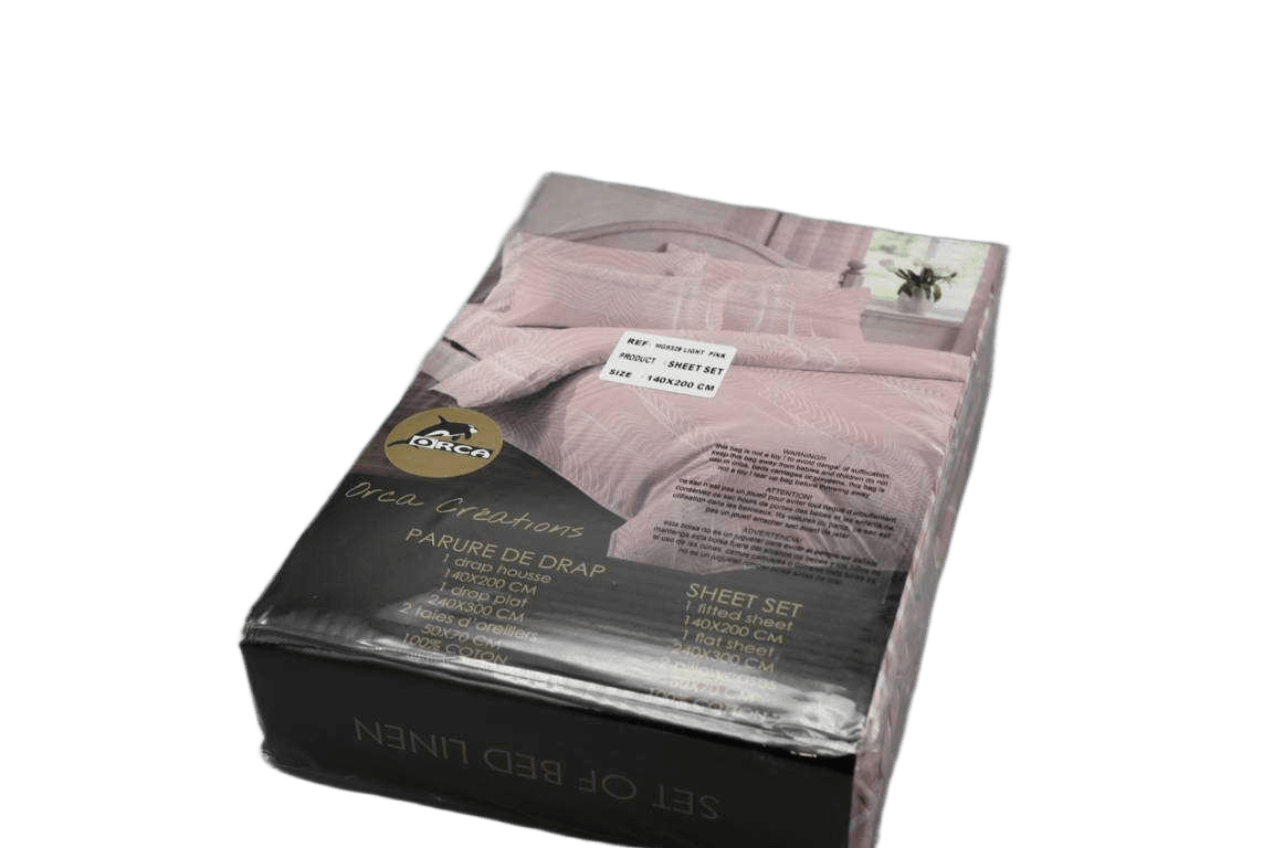 Flat Sheet 240x300 + 2 Pillow Case 50x70 Cm