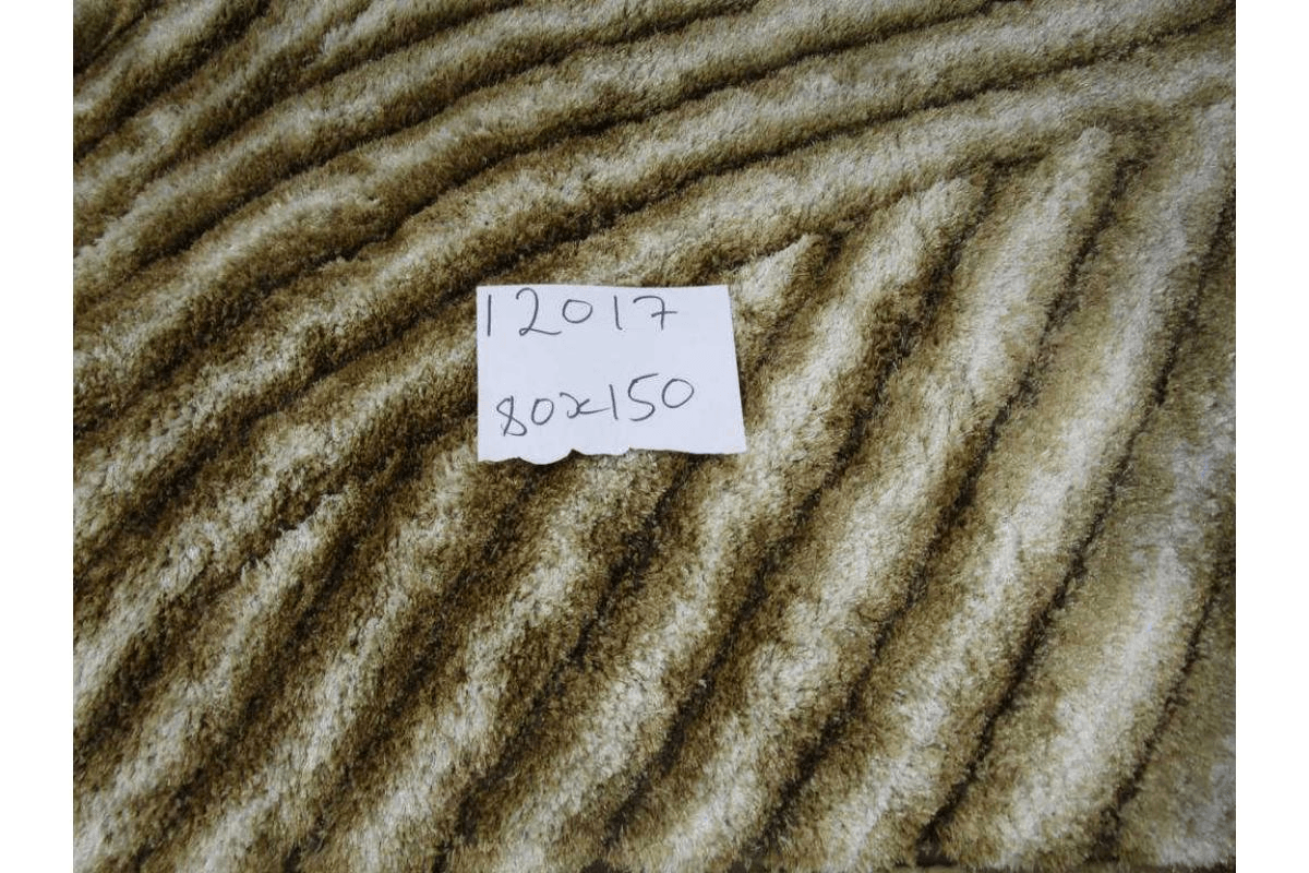 Carpet Polyester Soft & Silk Shaggy 3d Brown