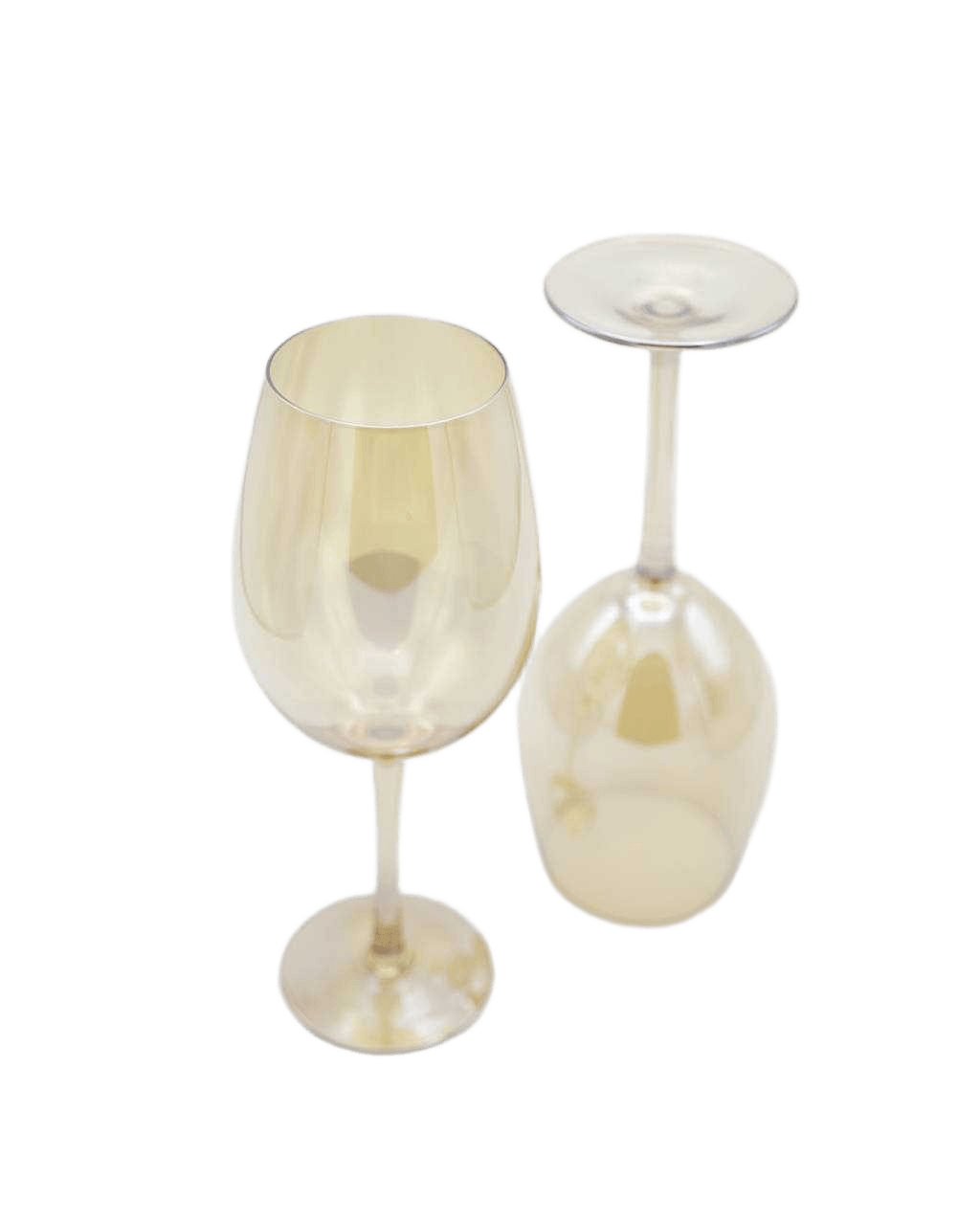 Glass Wine Cup Gold 450ml