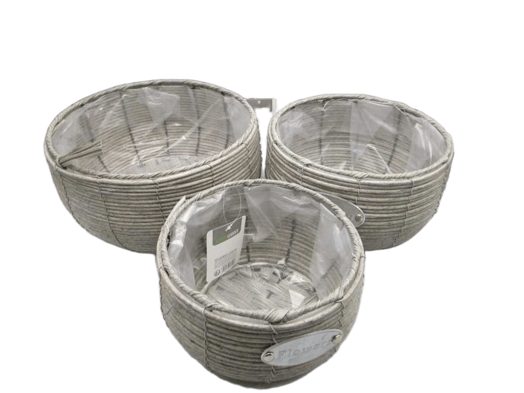 Flowerpot Set Of 3pcs Taupe