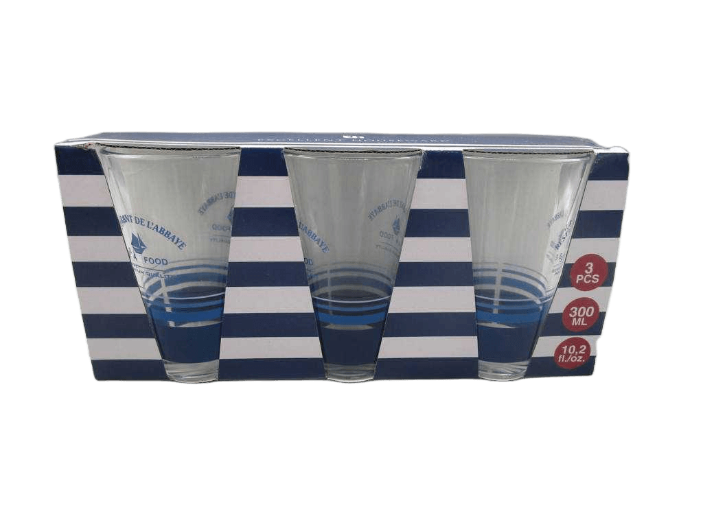 Drinking Glass 300ml 3pcs 1cl=