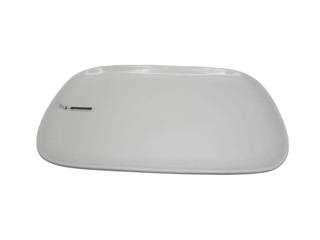 Plate Rectangular 13x8.8 Inch White