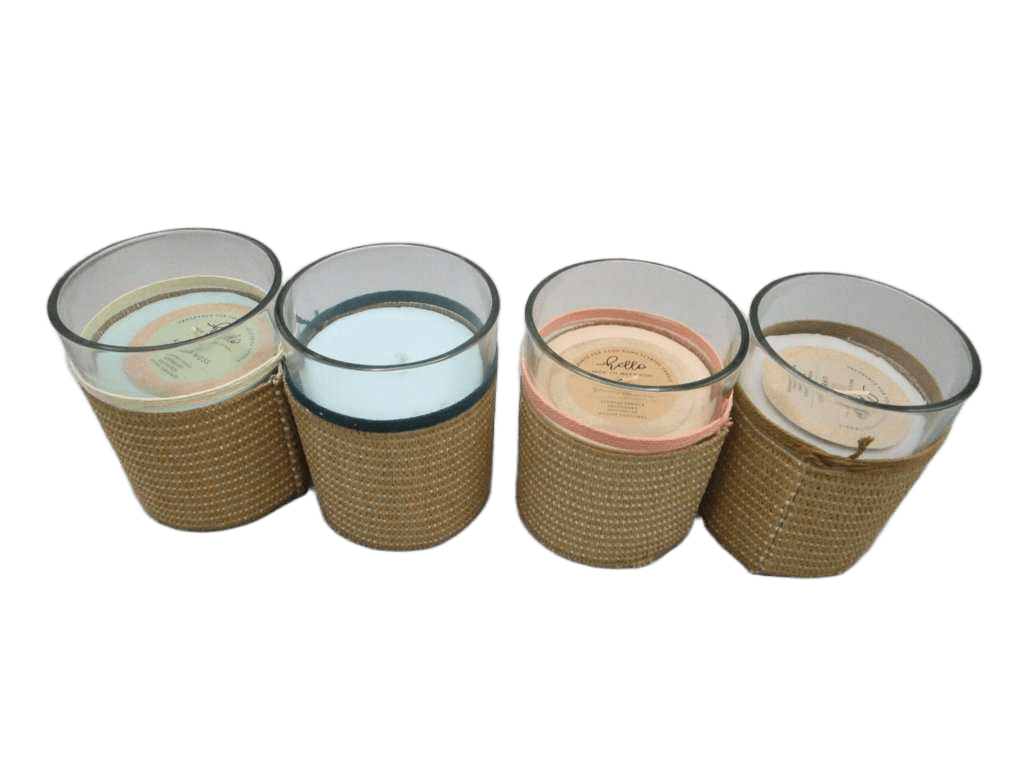 Scented Candle In Glass 4ass