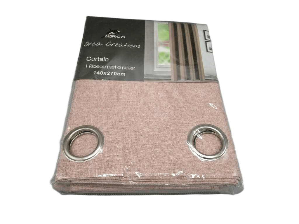 Curtain Jacquard Blackout 140 X 270 Cm - 8 Rings Polyester