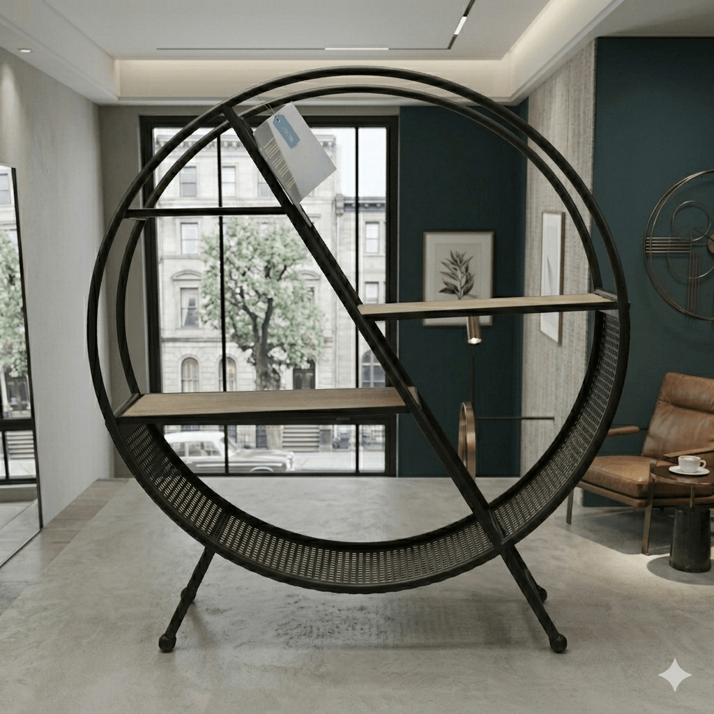 Shelf Met Round With Legs Timeo