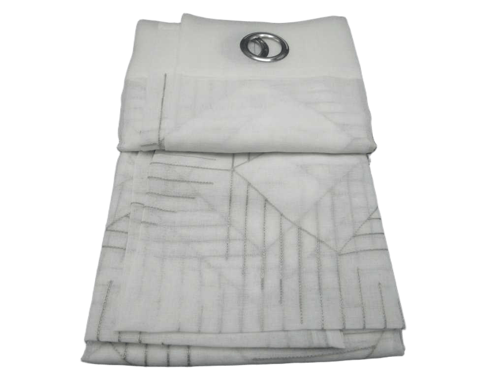 Curtain 140x280 Cm 100% Polyester 8 Ring 70gsm With Packing Hanger
