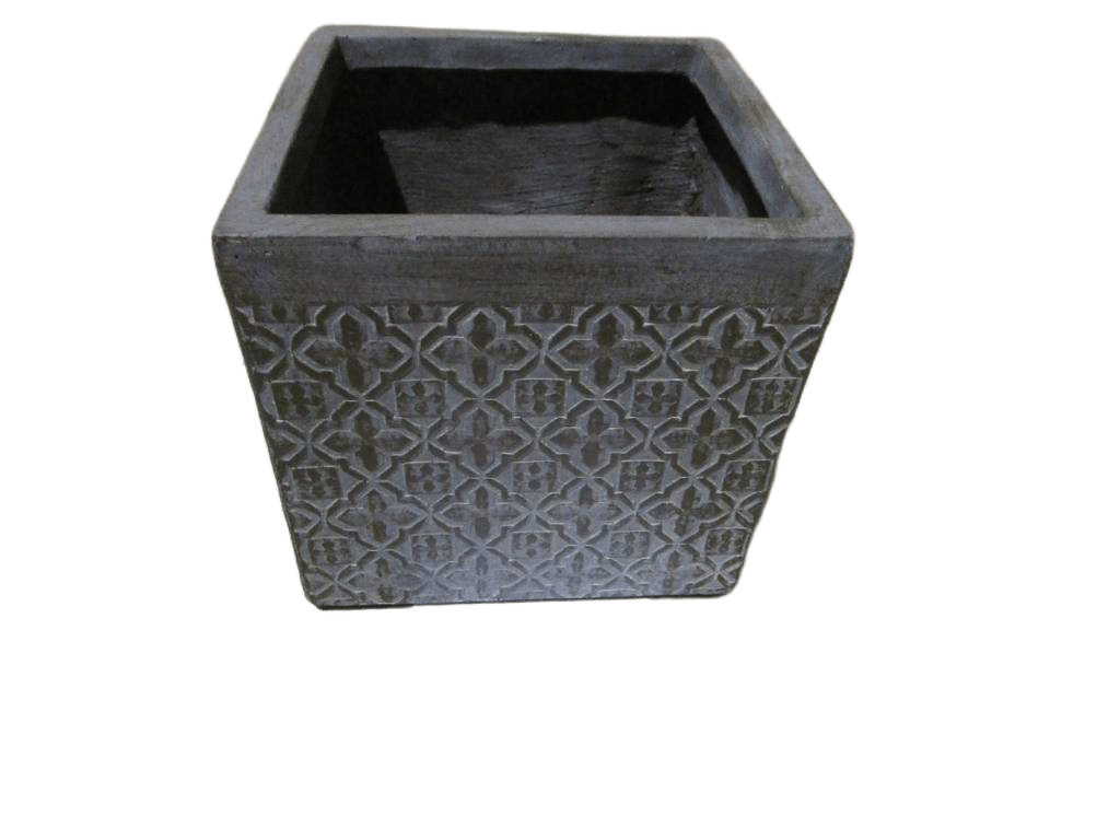 Pot Outdoor Large Cylinder Fiberclay Pm 30,5x30,5x29 Cm