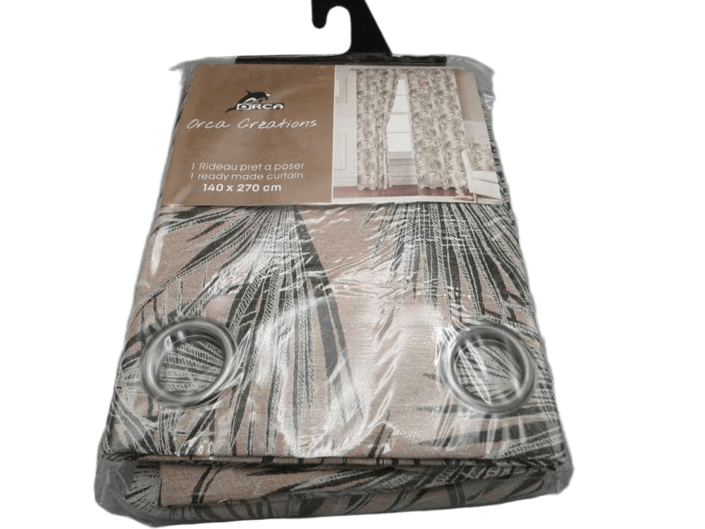 Curtain Jacquard 140 X 270 Cm - 8 Rings - 100 % Polyester 310 Gsm