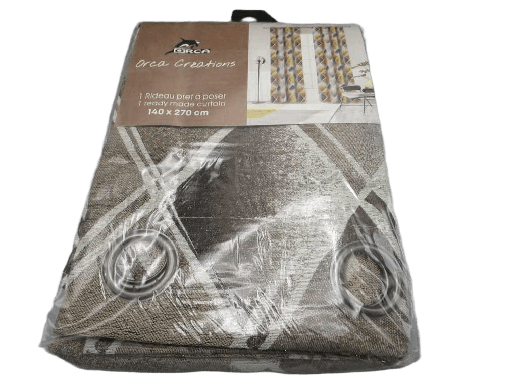 Curtain Jacquard 140 X 270 Cm - 8 Rings - 97 % Polyester 3%linen 310 Gsm