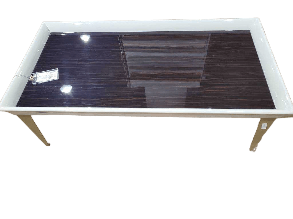 Coffe Table With Titanium Gold Grey Lacquer+ebony(8890213+1015-1hg)+titanium Gold1285*665*430