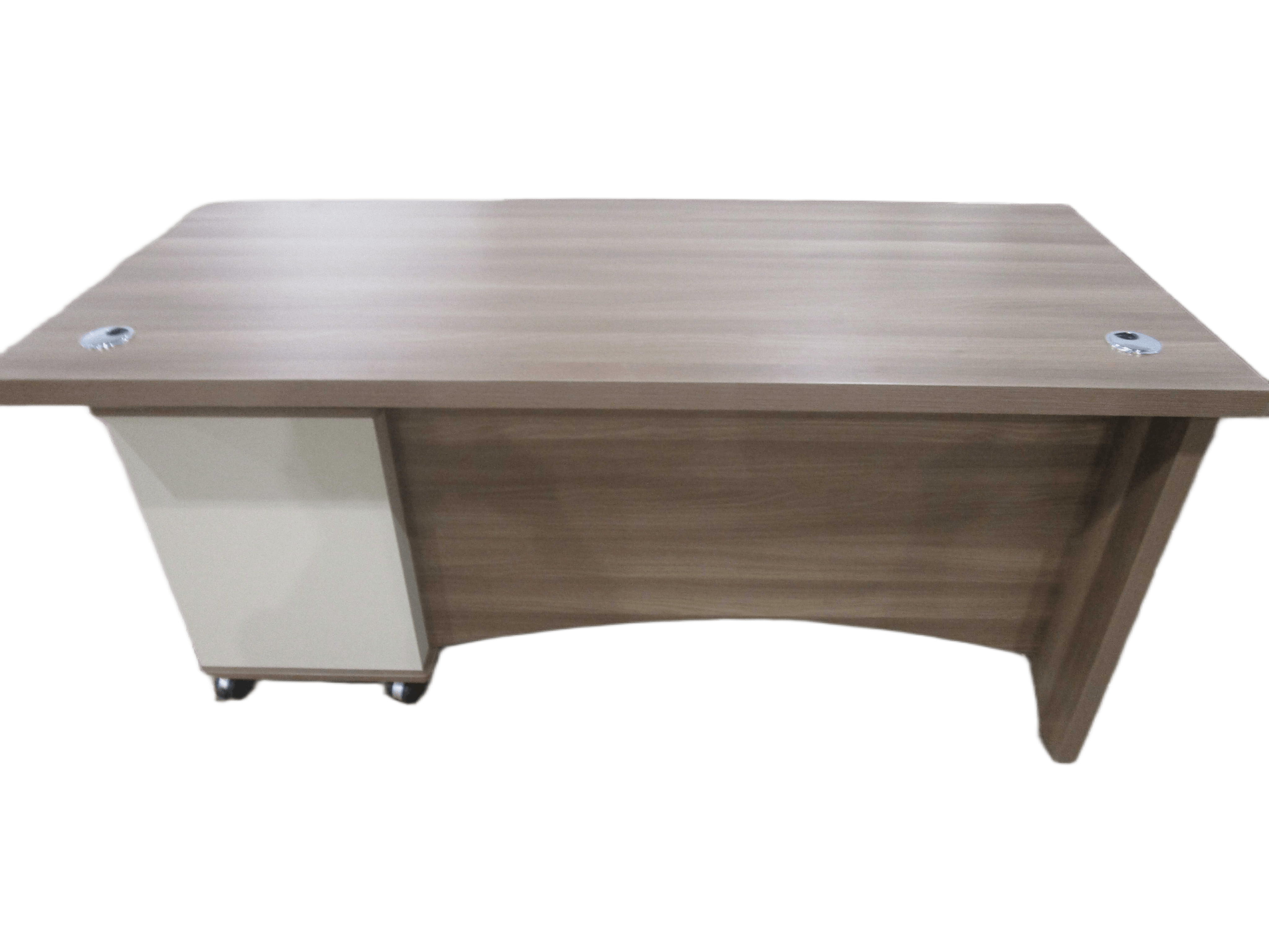 Office Table 160x70 Cm Clr Light Walnut +soft White Ref 21f104r /2cl