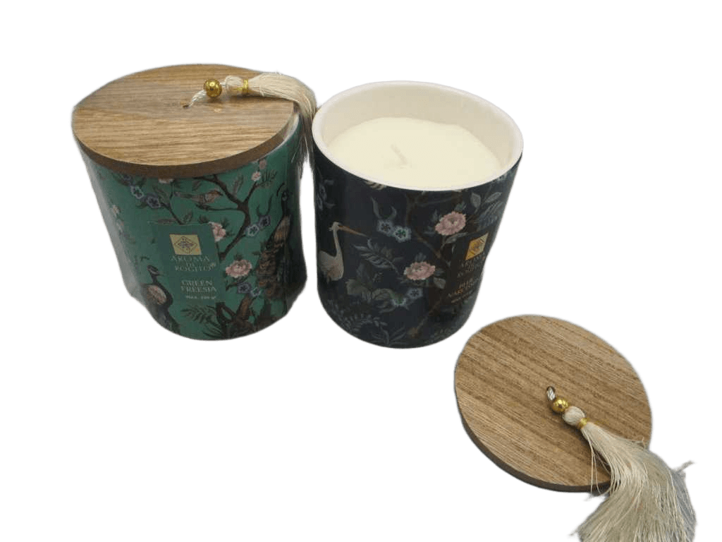 Candle In Cermic Pot 90x110mm