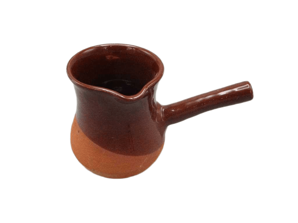 Coffee Pot 10*14 Cm, (Inner & Half Outer Color Glazed), 1 Pcs , Box Brown 10*14