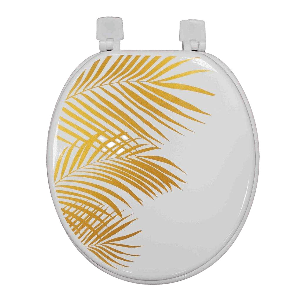 Toilet Seat Cut Down. Wc Hinged Plastic 37 X 47 Cm Mdf Printed Orbella White