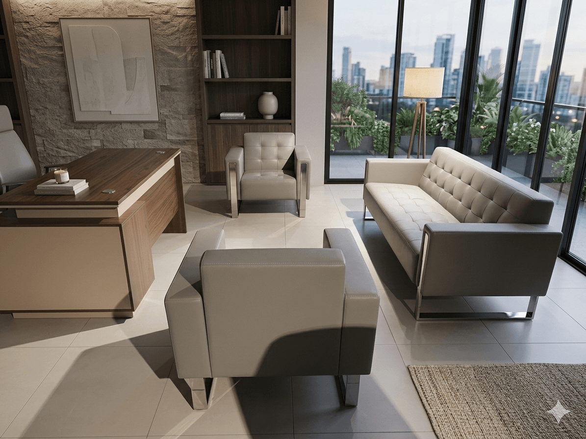 Office Sofa Set 3+1+1 K-D Since Sept 18