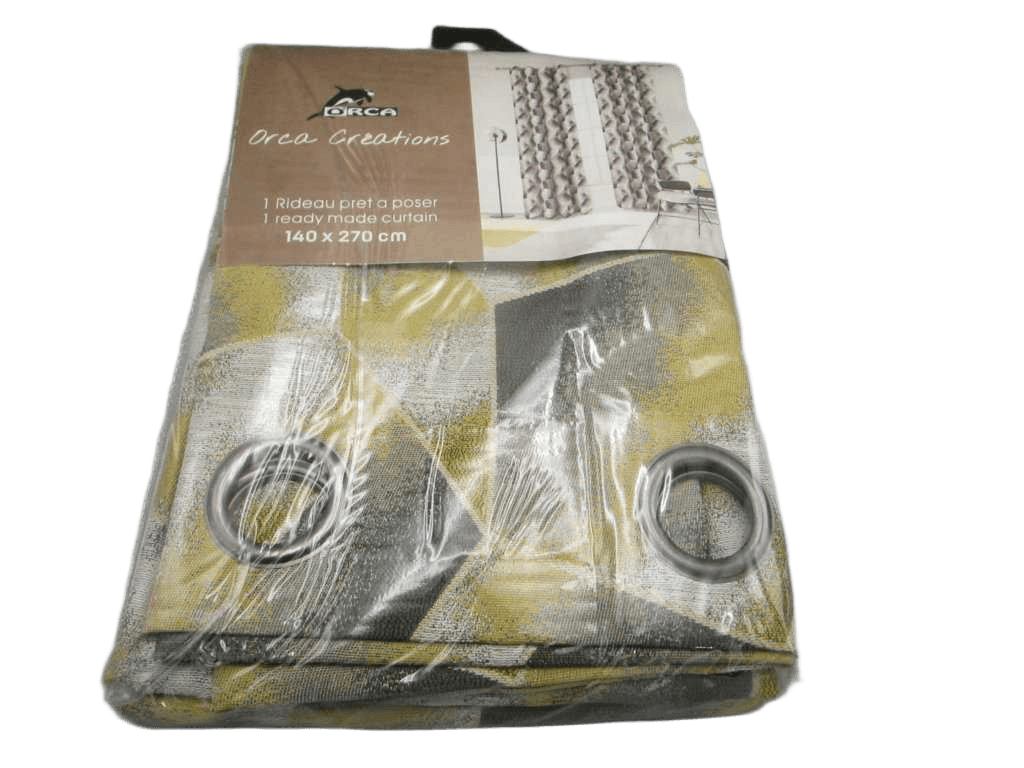 Curtain Jacquard 140 X 270 Cm - 8 Rings - 97 % Polyester 3%linen 310 Gsm