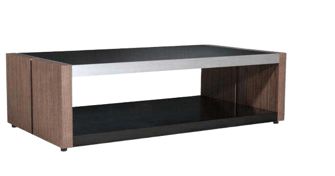 Coffee Table Side Board & Base: Vc-11 America Walnut+ Black Glass 1200*700*400