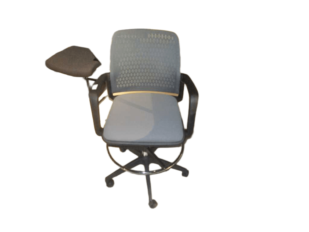 Office Chair , Black Back Frame, Armrest And Base, Chrom Footrestback:grey Lff-60 Seat:grey Lfyh-03w58*d54*h101/114 Cm