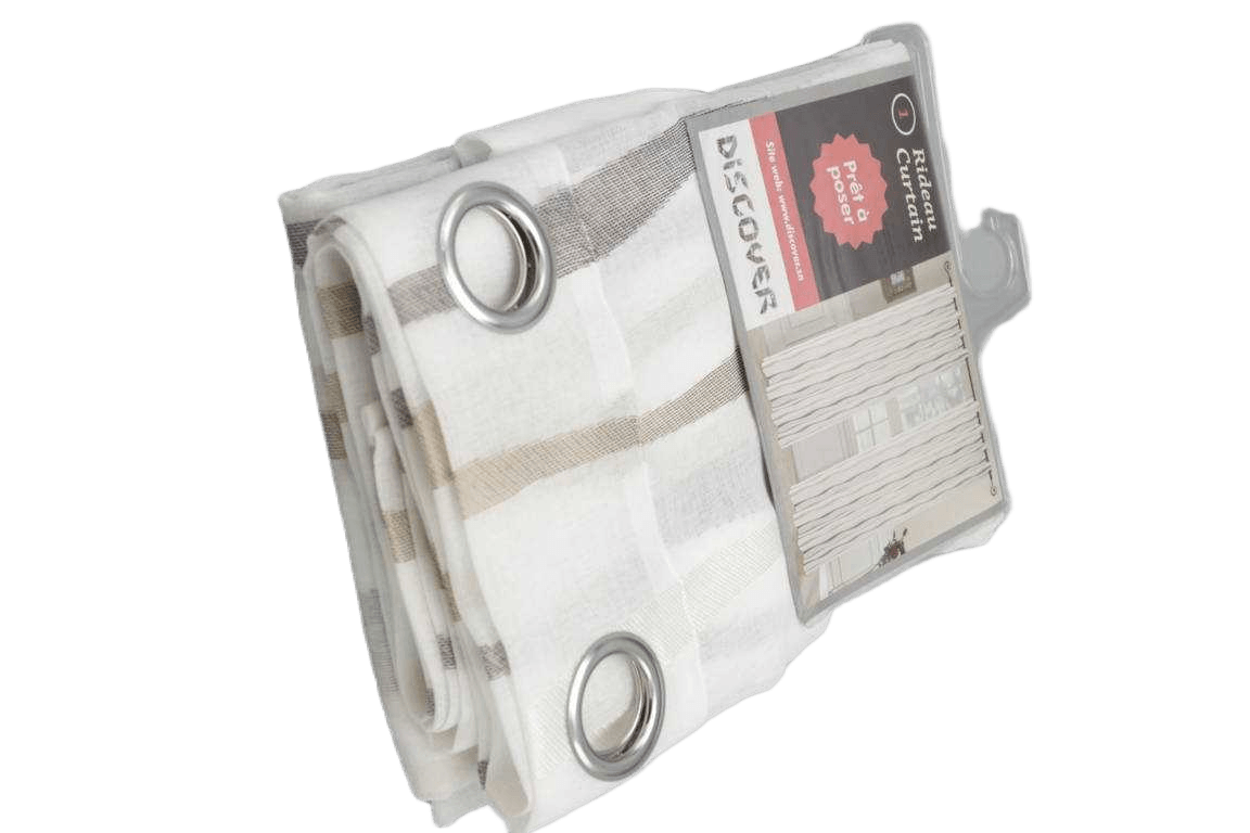 Curtain, 14 Rings Silver 250*270 Brown 1cl=