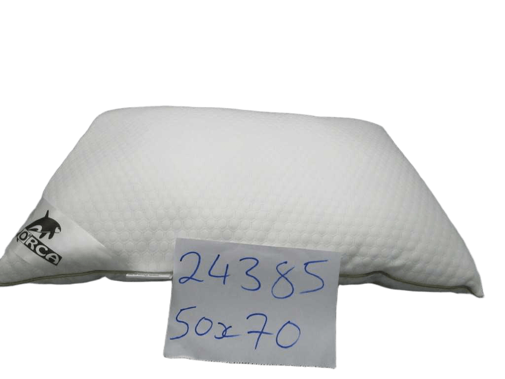 Pillow 1 Face 100% Polyester Air Layer + 1 Face 100% Cotton 200t - Filling 750gr 50% Memory Foam Shreded 50% Polyester 3d - W Piping Taupe Color W Hand Bag Pvc W Insert Card