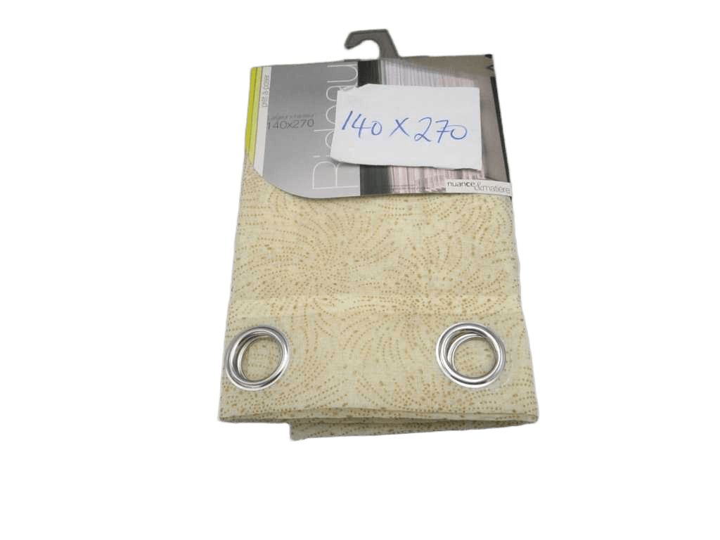 Curtain 140*270, Doly 8 Rings Silver 80gsm03 Offwhite