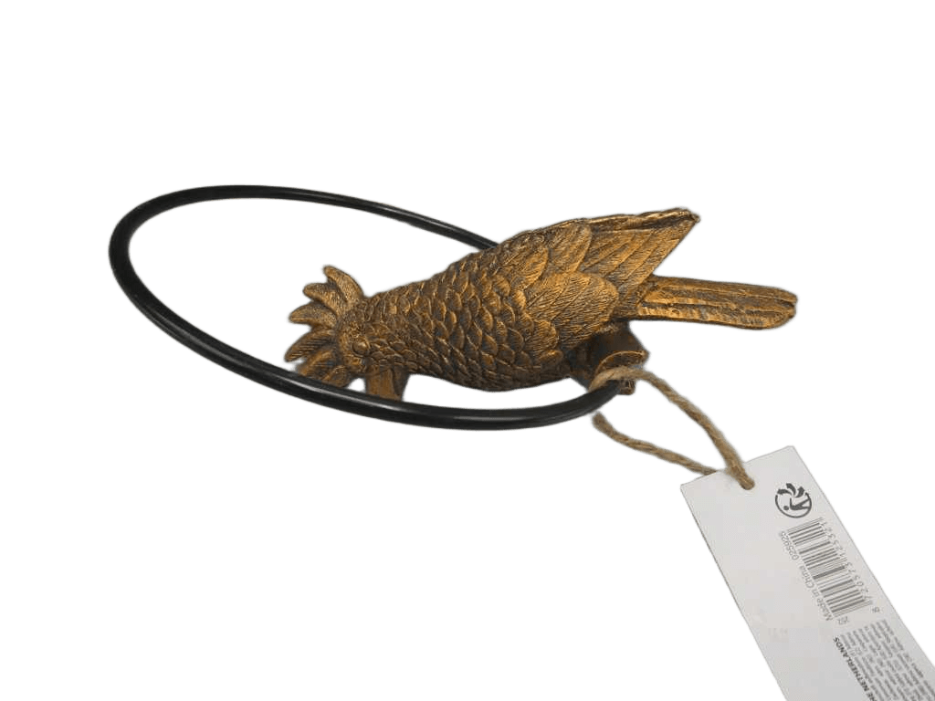 Parrot Standing Gold 15x6x21cm