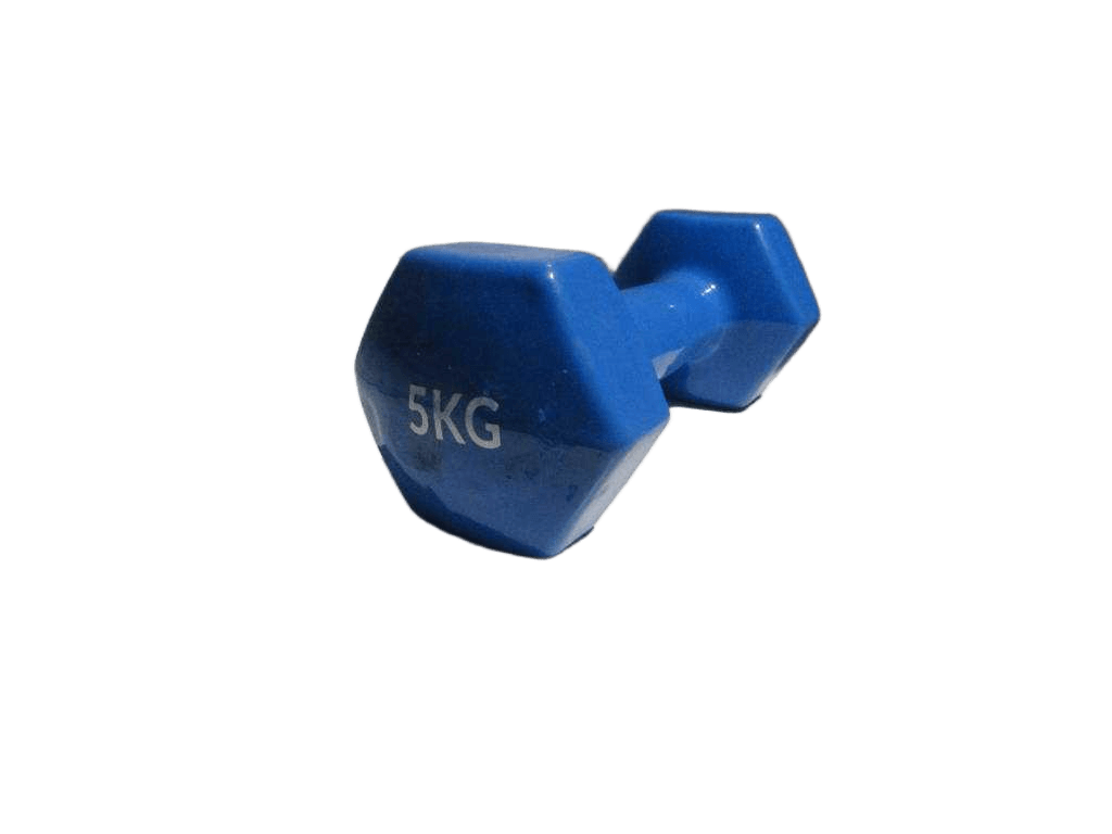 Dumbbell Vinyl Coated 5kg Random Asso Rted/Blue/ Green/ Purple
