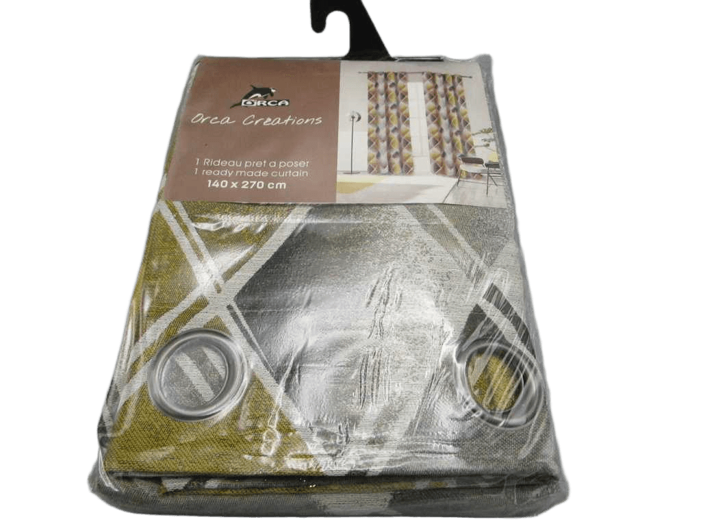 Curtain Jacquard 140 X 270 Cm - 8 Rings - 97 % Polyester 3%linen 310 Gsm