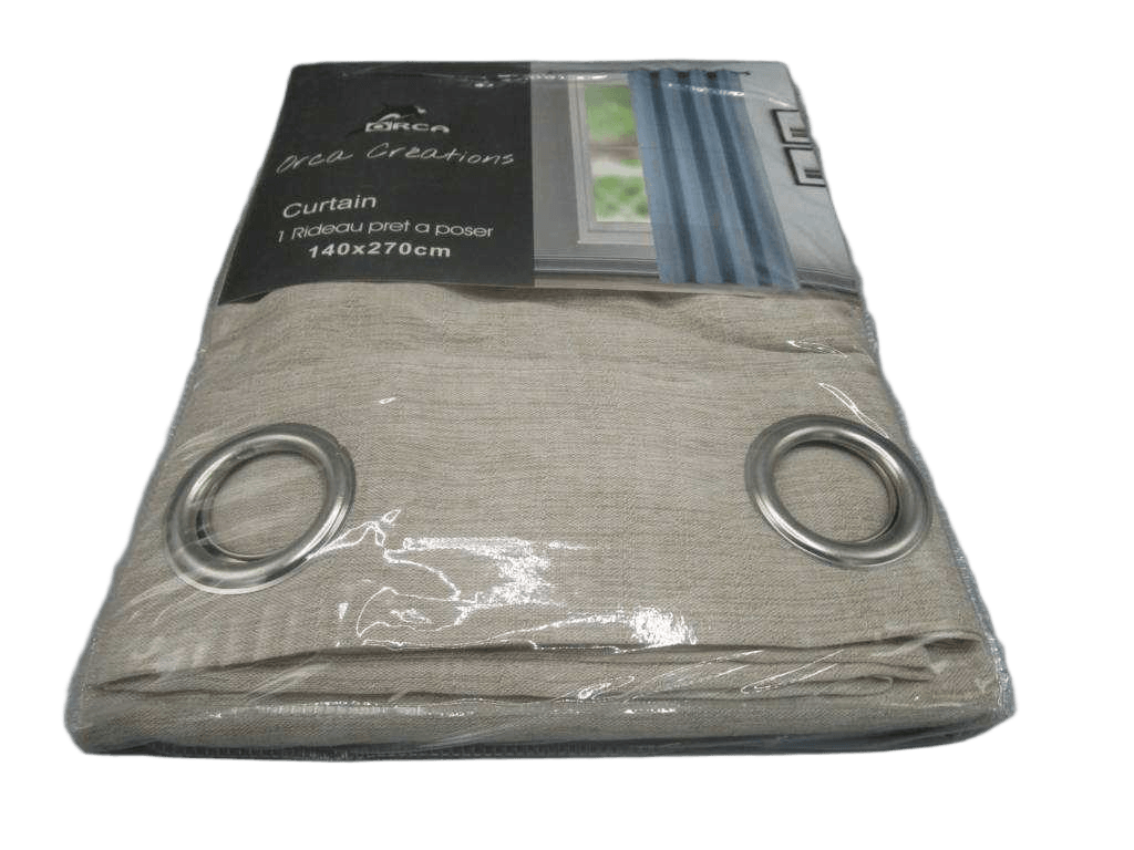Curtain Voile 140 X 270 Cm 100% Polyester- 8 Rings