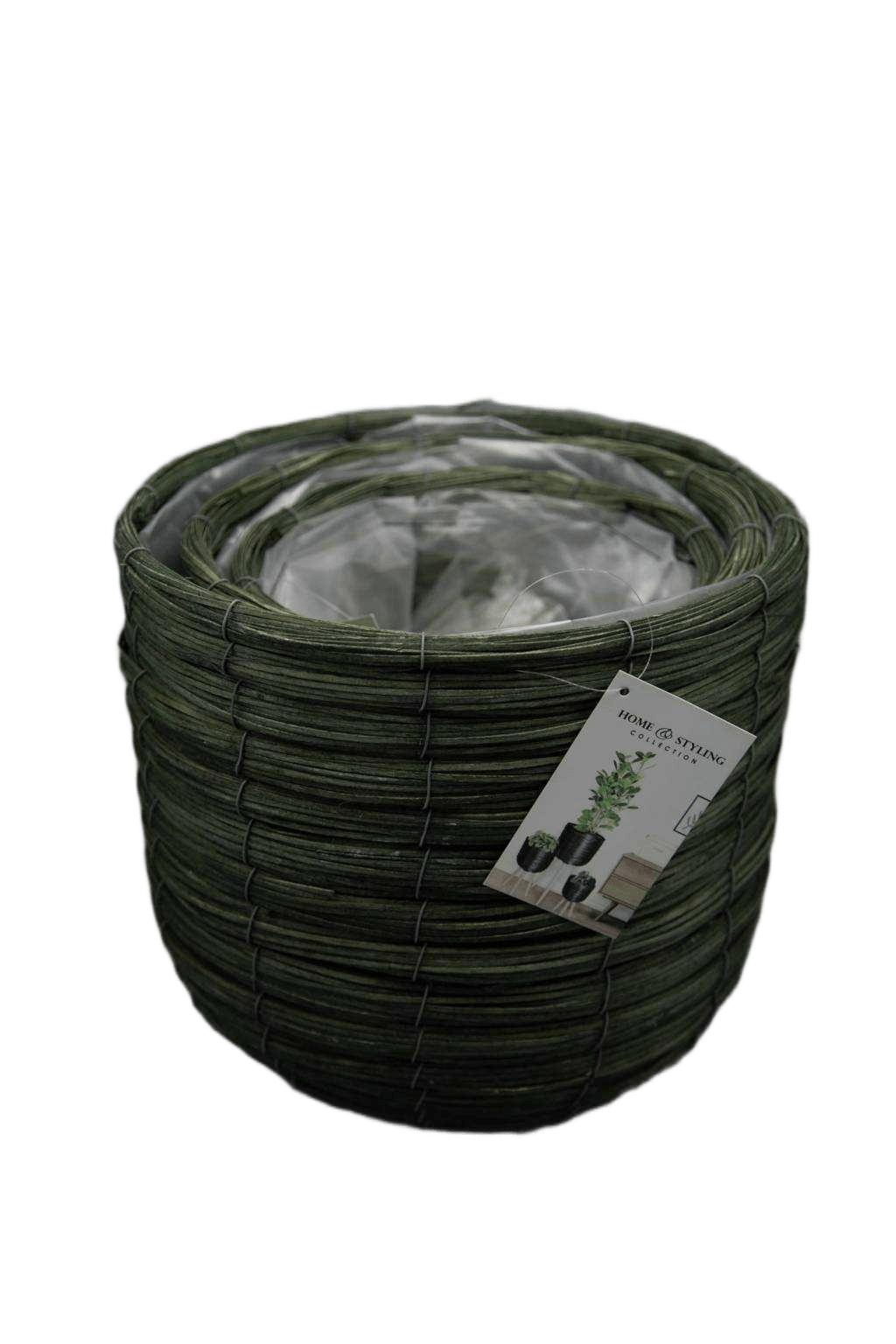Pot Set Of 3 Cache On Legs