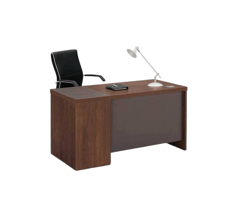Office Table 120x60x76 Cm Clr Walnut,grey Ref 59mkb164 /2cl