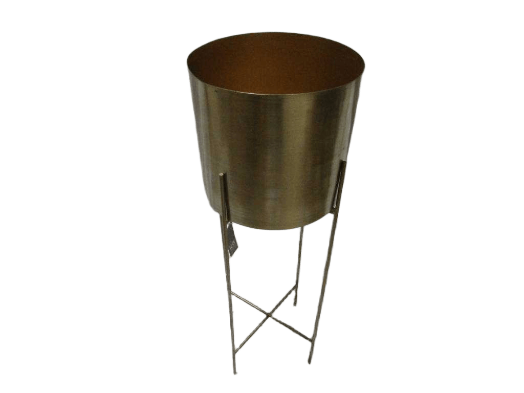Pot Standing Metal Gold Cl 1cl=