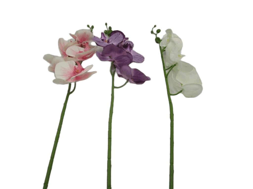 Artificial Flower Single Real Touch Orchid X 5 Heads Cm,