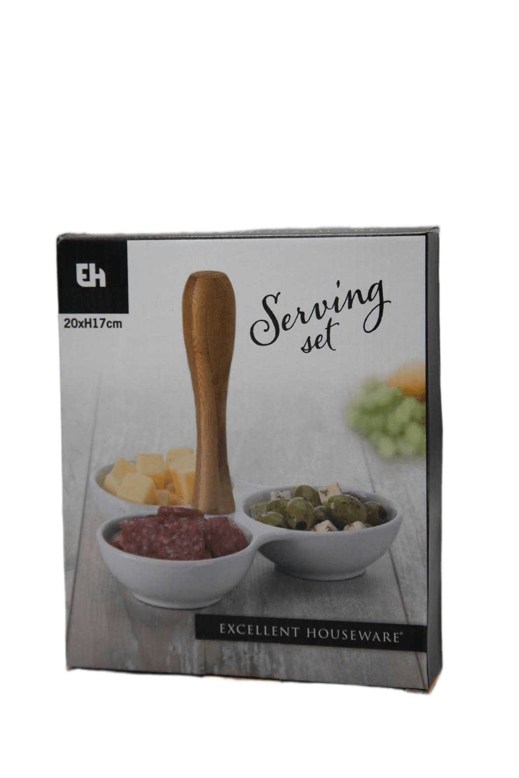 Plate Snack 20x20xh17cm