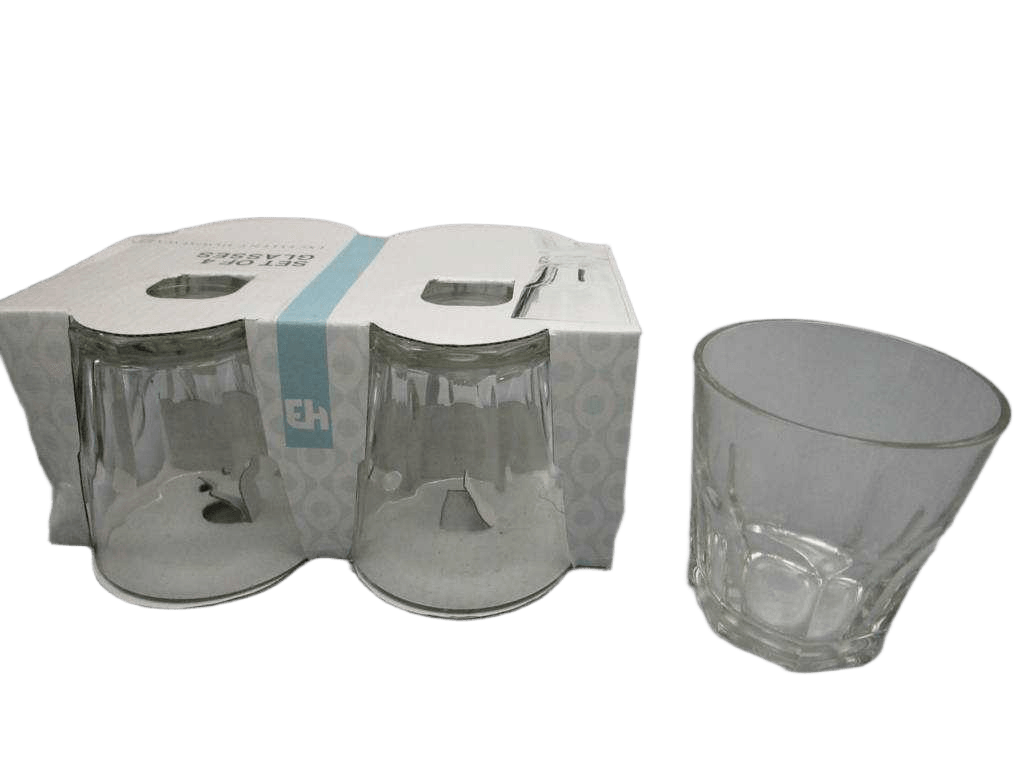 Drinking Glass Set 4pcs 250ml 1cl=