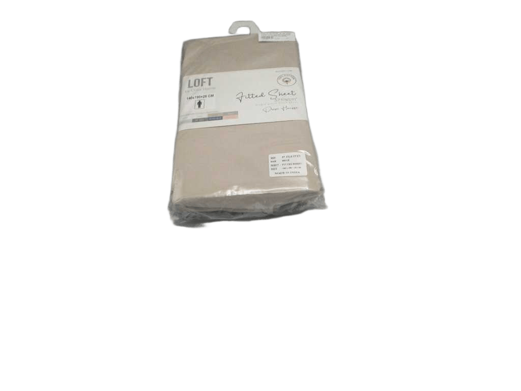 Fitted Sheet Plain Col (100 % Coton 57 Fils 30 X 30 - 76 X 68) Grs/M². Packed In Pvc Bag With Hanger And Insert Card