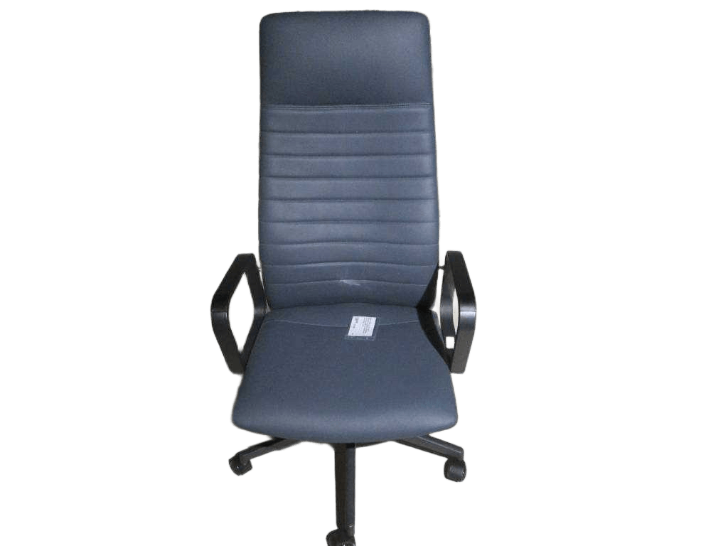 Swivel Chair, Pu, High Back Iron Base, Powder Coating 201 Dark Blue 201 Dark Blue